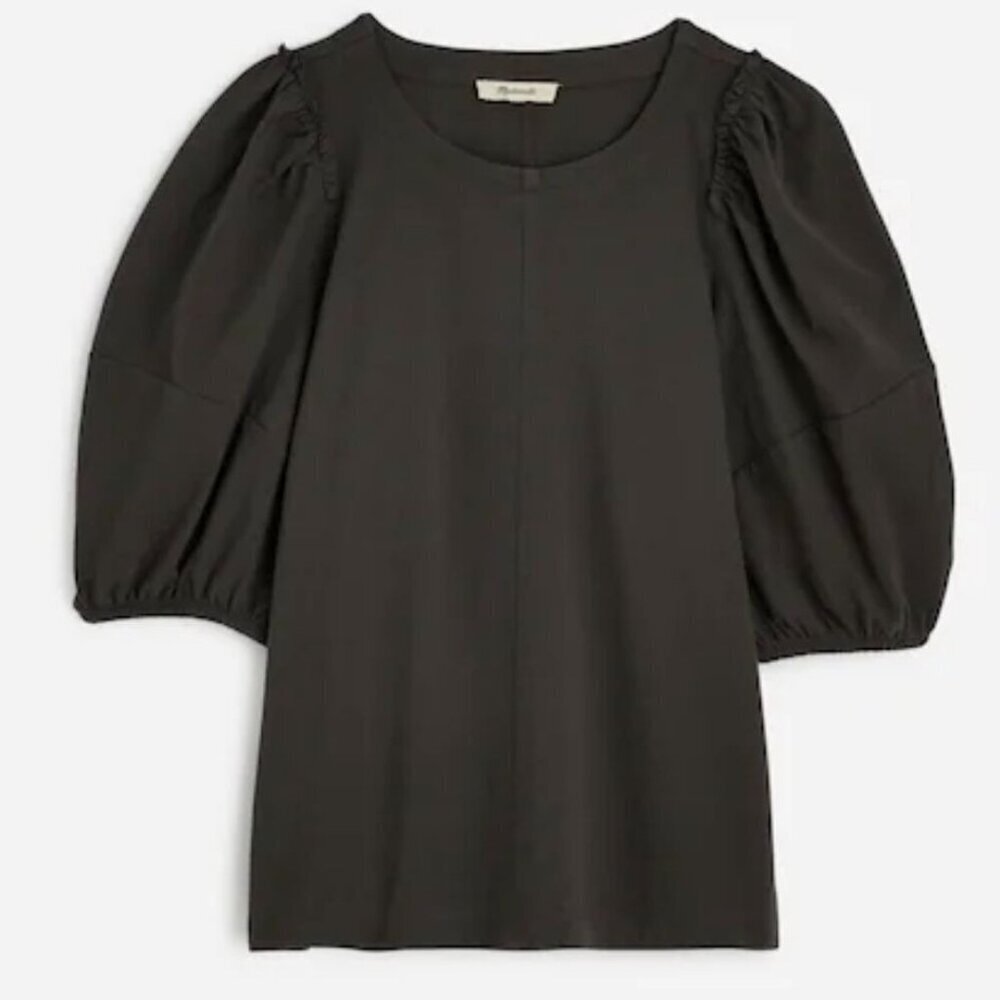 NWT Madewell Gray Puff-Sleeve Tee - Size: Small *FLAWED*